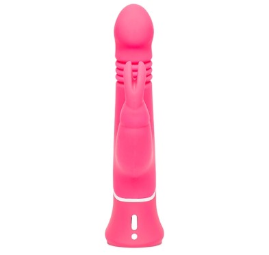 Pulsowibrator - Happy Rabbit Thrusting Realistic Vibrator Pink